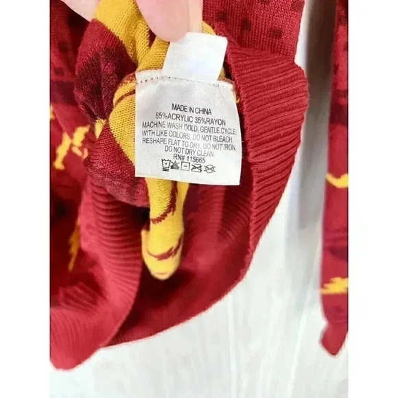 BoxLunch Mens Medium The Flash DC Comics Knit Sweater Ugly Christmas Fair Isle - Picture 5 of 9